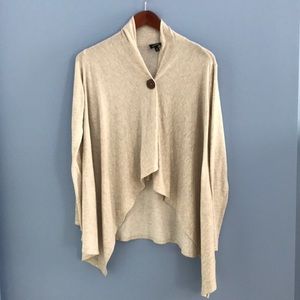 Bobeau drape front cardigan